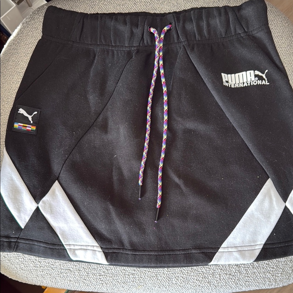 Puma Black Skirt with White Accents
